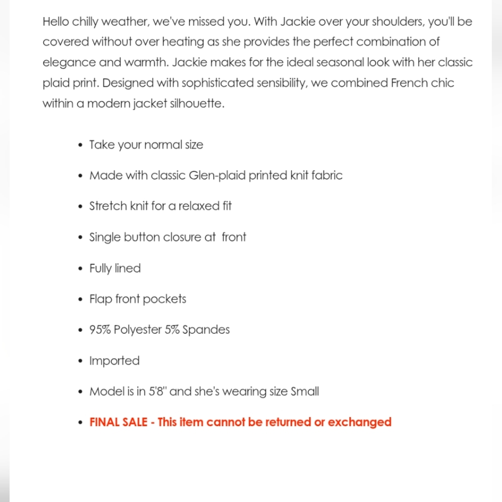 FrenchMauve Jackie Glen Oversized Longline Jacket Size S - Picture 2 of 9